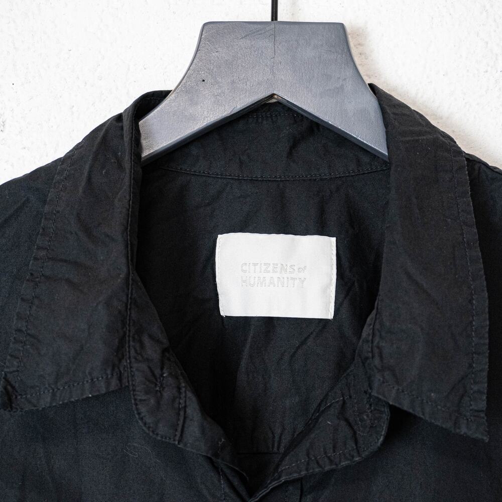 Citizens of Humanity Kayla Shirts in Black oversized high low hem size Small - Picture 3 of 11